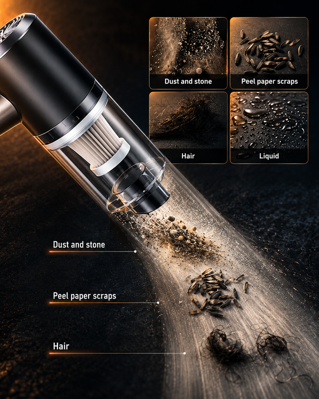 2 in 1 Vacuum Cleaner Dust Collection