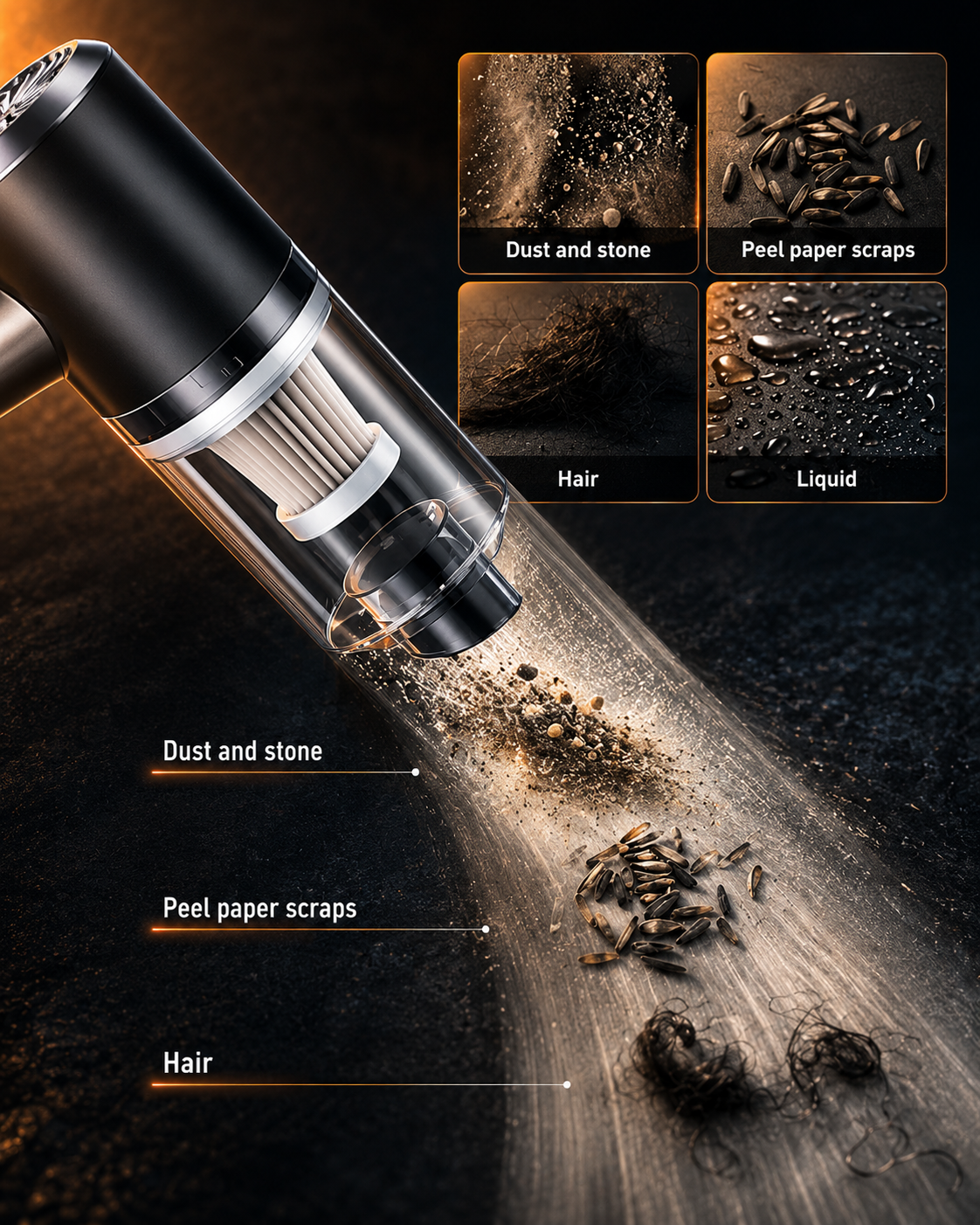 2 in 1 Vacuum Cleaner Dust Collection