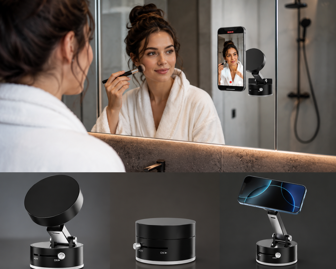 Vacuum Magnetic Suction Phone Holder