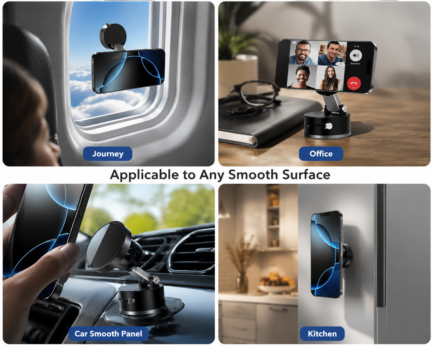 Vacuum Magnetic Suction Phone Holder