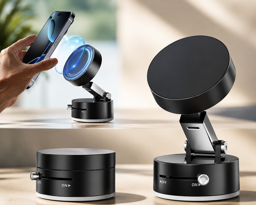 Vacuum Magnetic Suction Phone Holder